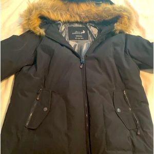 Winter coat, Women’s warm winter, black expedition coat.